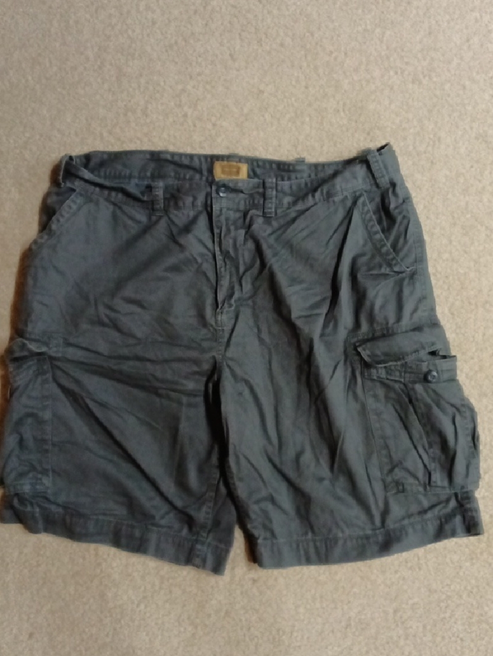 The Foundry Supply Men's Cargo Shorts in -Charcoal Gray - Utility Pocket Design